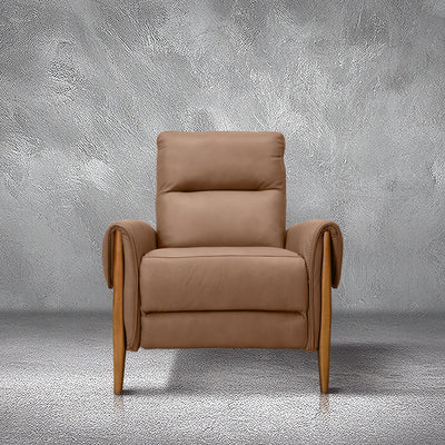 Bredeson Recliner, top-grain leather power recliner on a solid hardwood frame