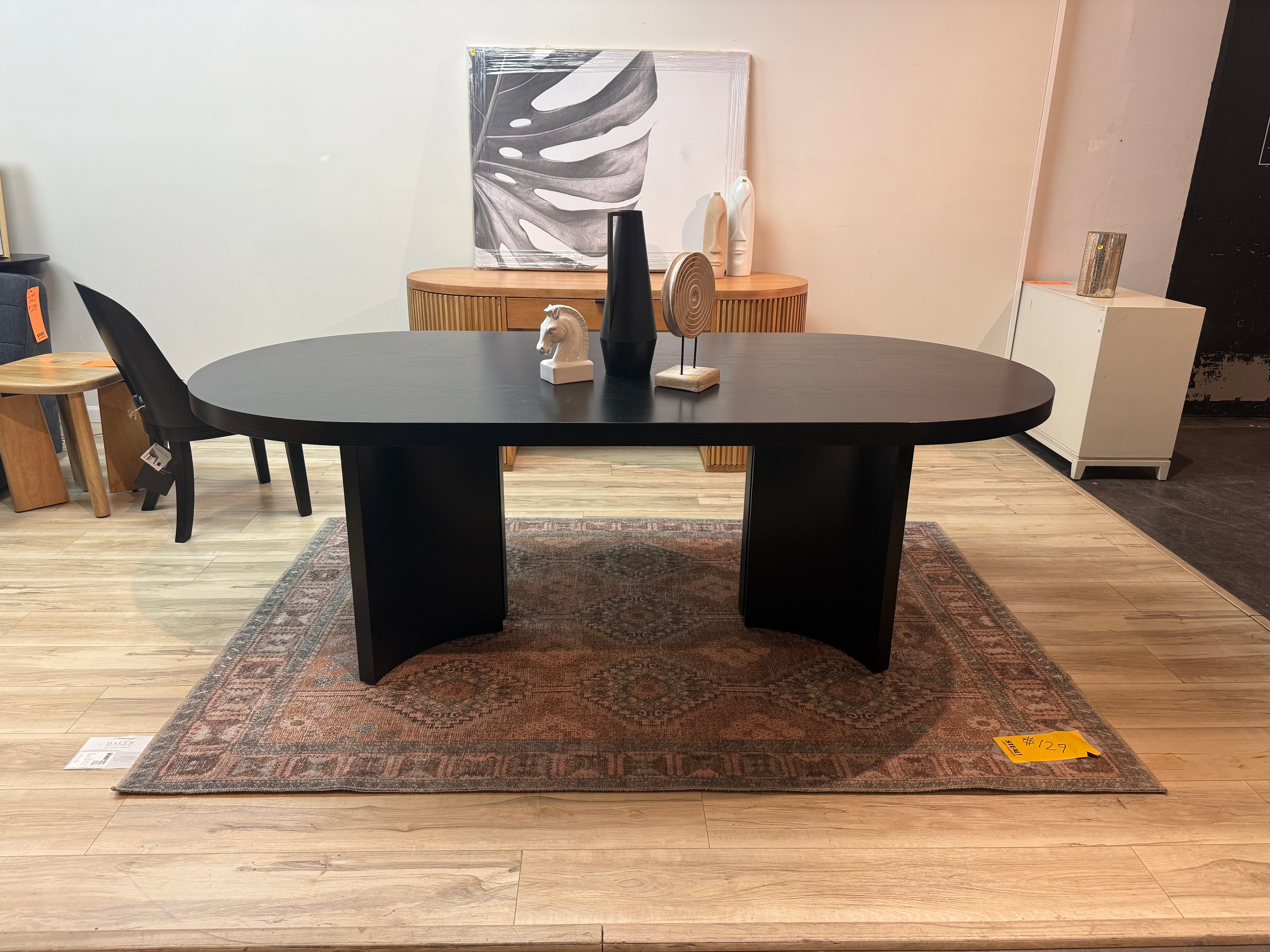 Auction Black Dining Table