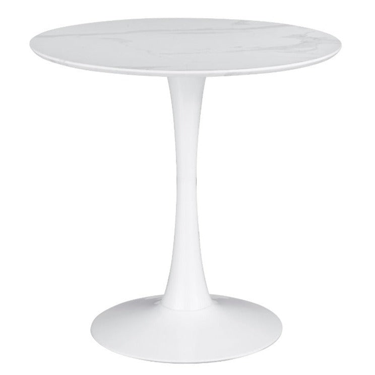 Faux Marble Small Round Table