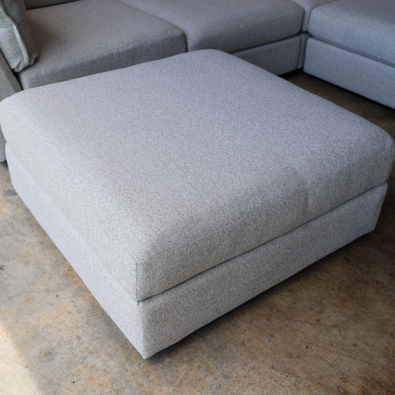 Astrid Performance Fabric Ottoman