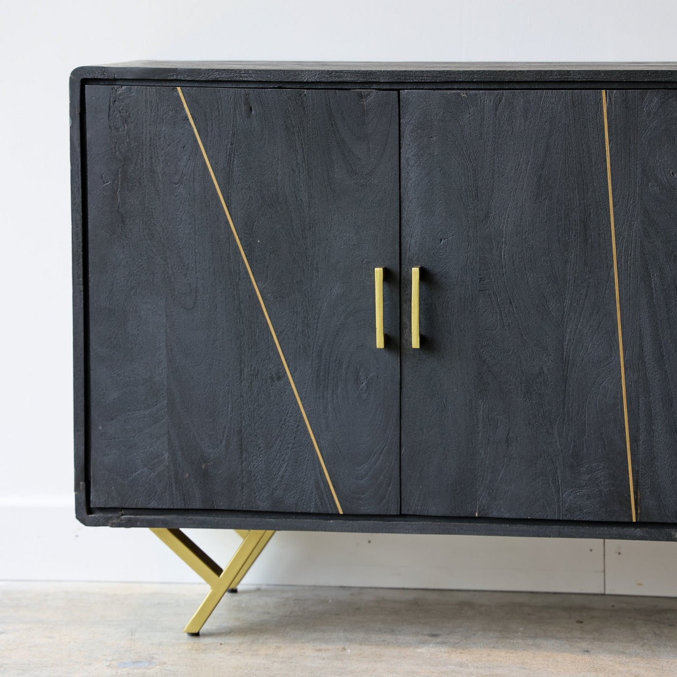 Reagan Black Credenza