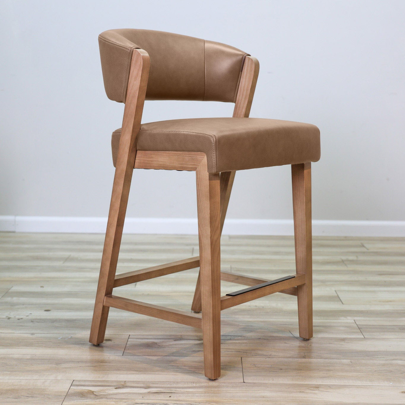 Benny Leather Counter Stool