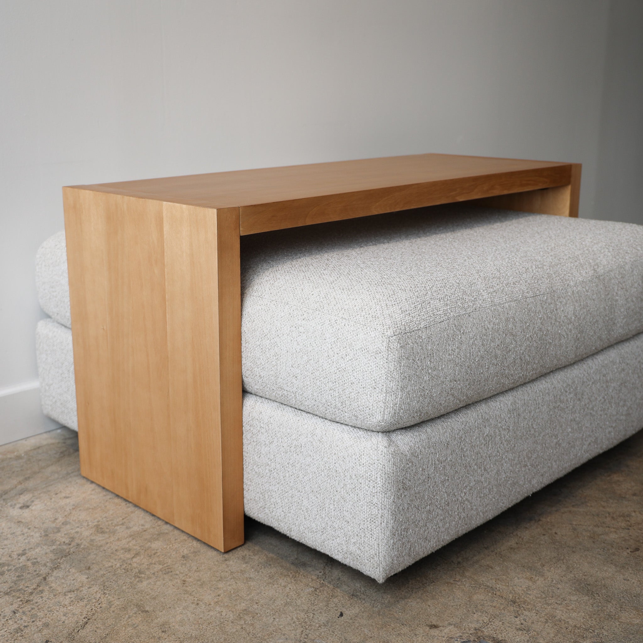 Table Over Footstool Light Wood Over Ottoman Table – Dwell Home Market
