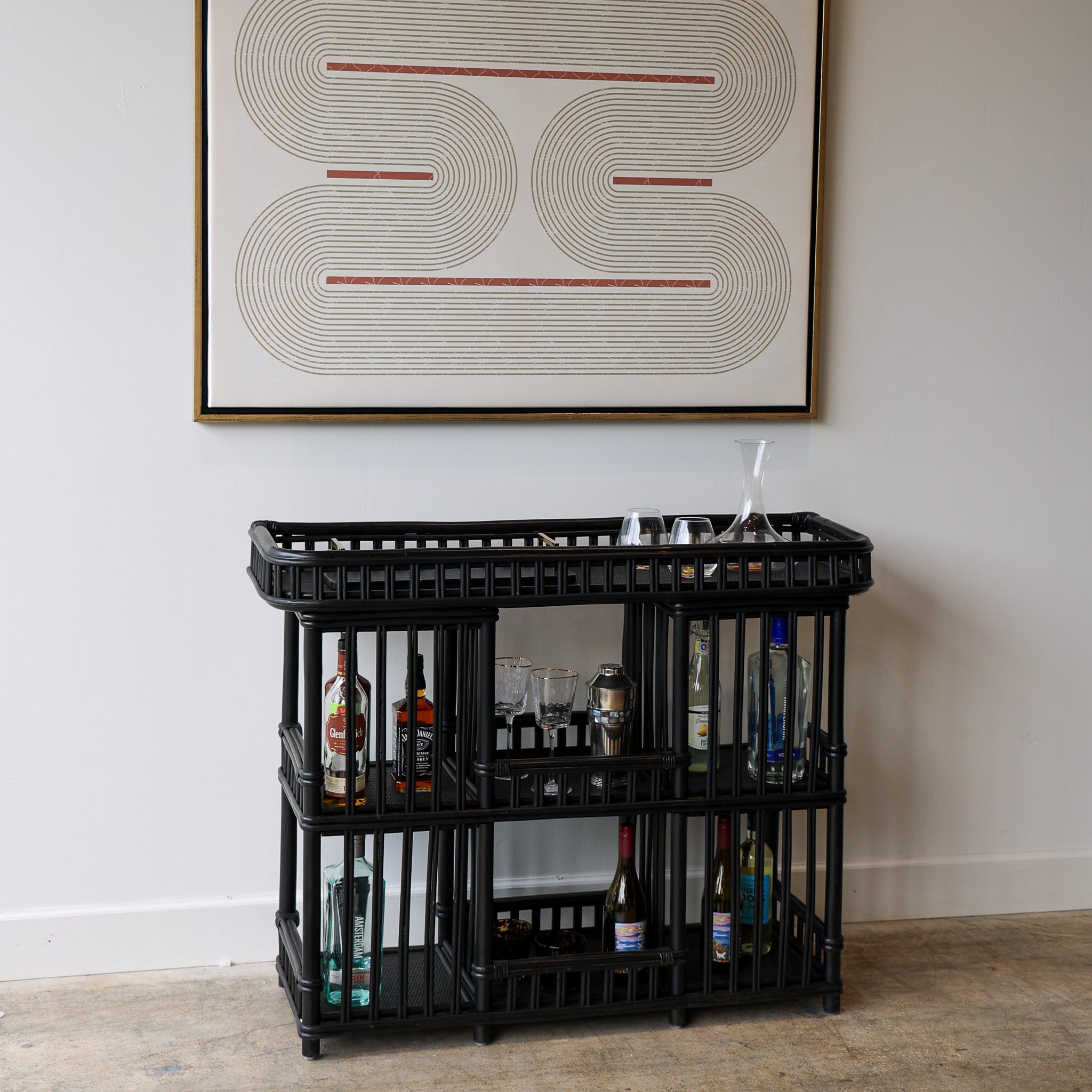 Black Bamboo Console