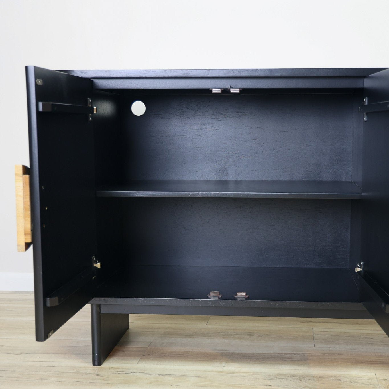 Rafael Black Fluted Credenza