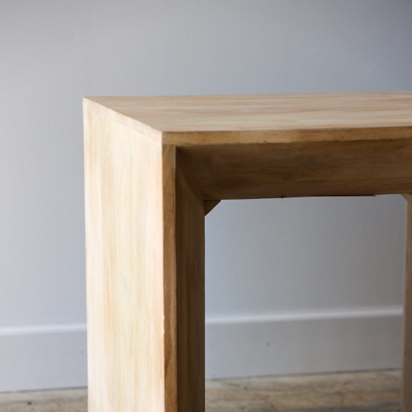 Nate Bleached Mango Wood Accent Table