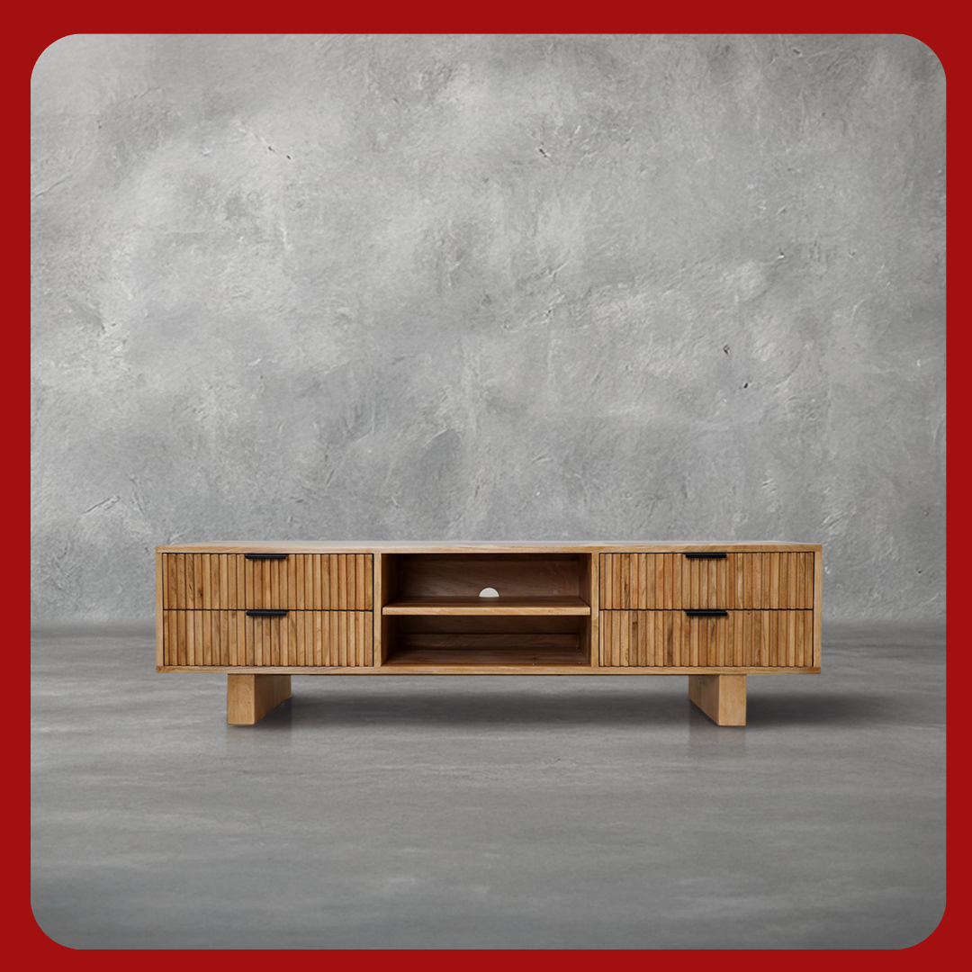Fluted TV Stand