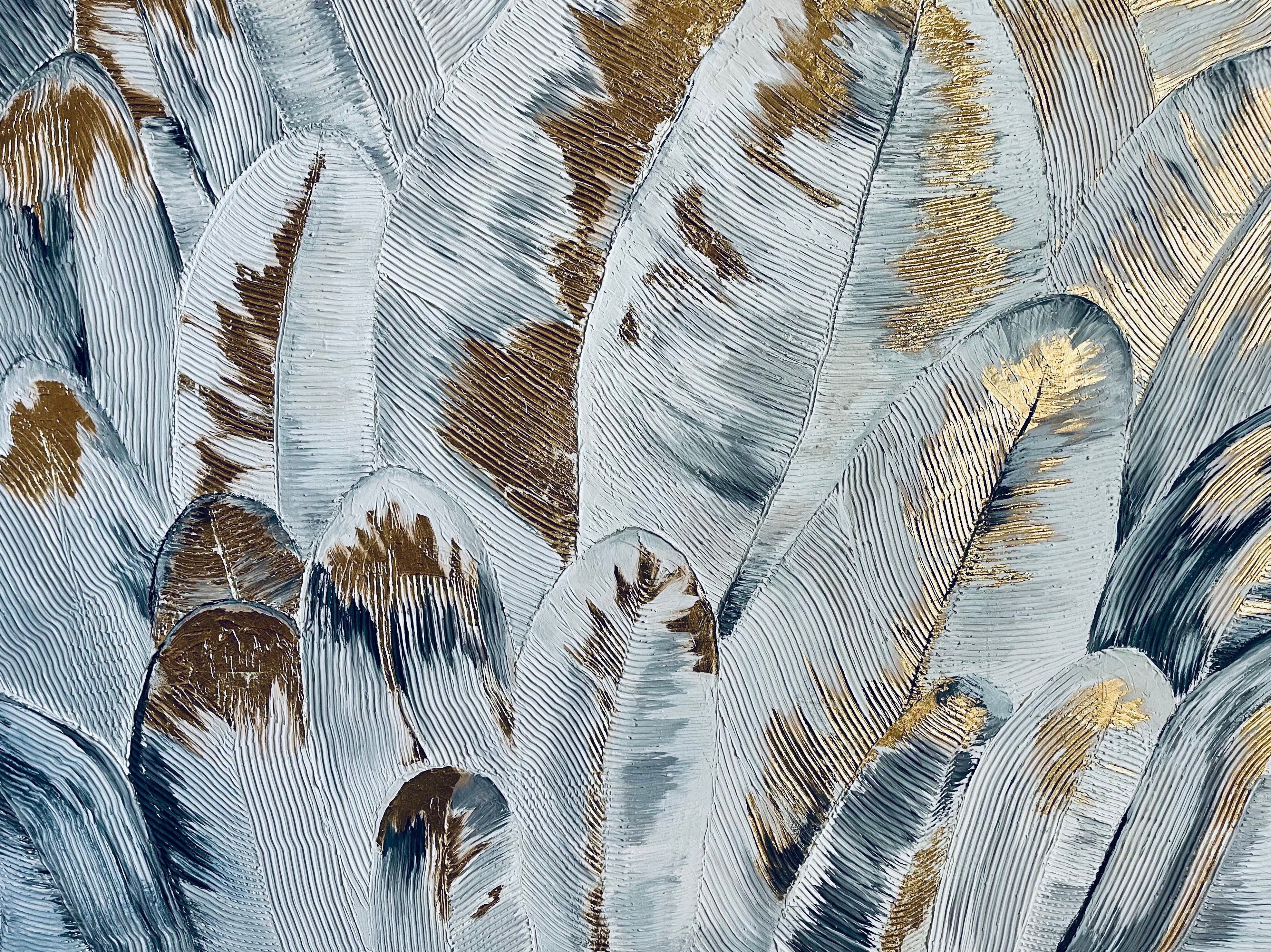 Metallic Palms Custom Art