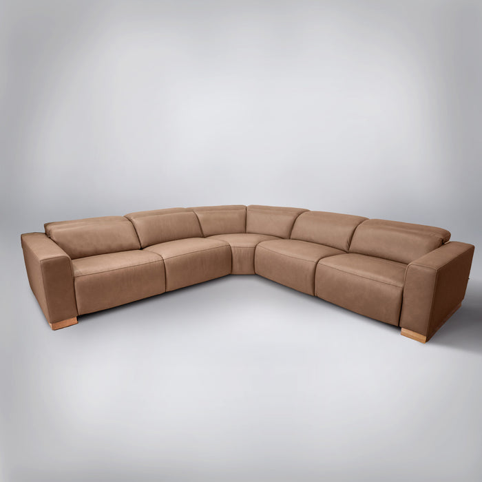 The Brady Leather Power Reclining Sectional