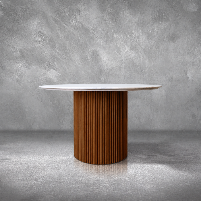 DiCaprio 48" Round Marble Dining Table