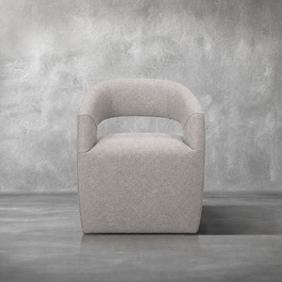 Destin Rolling Performance Fabric Dining Chair