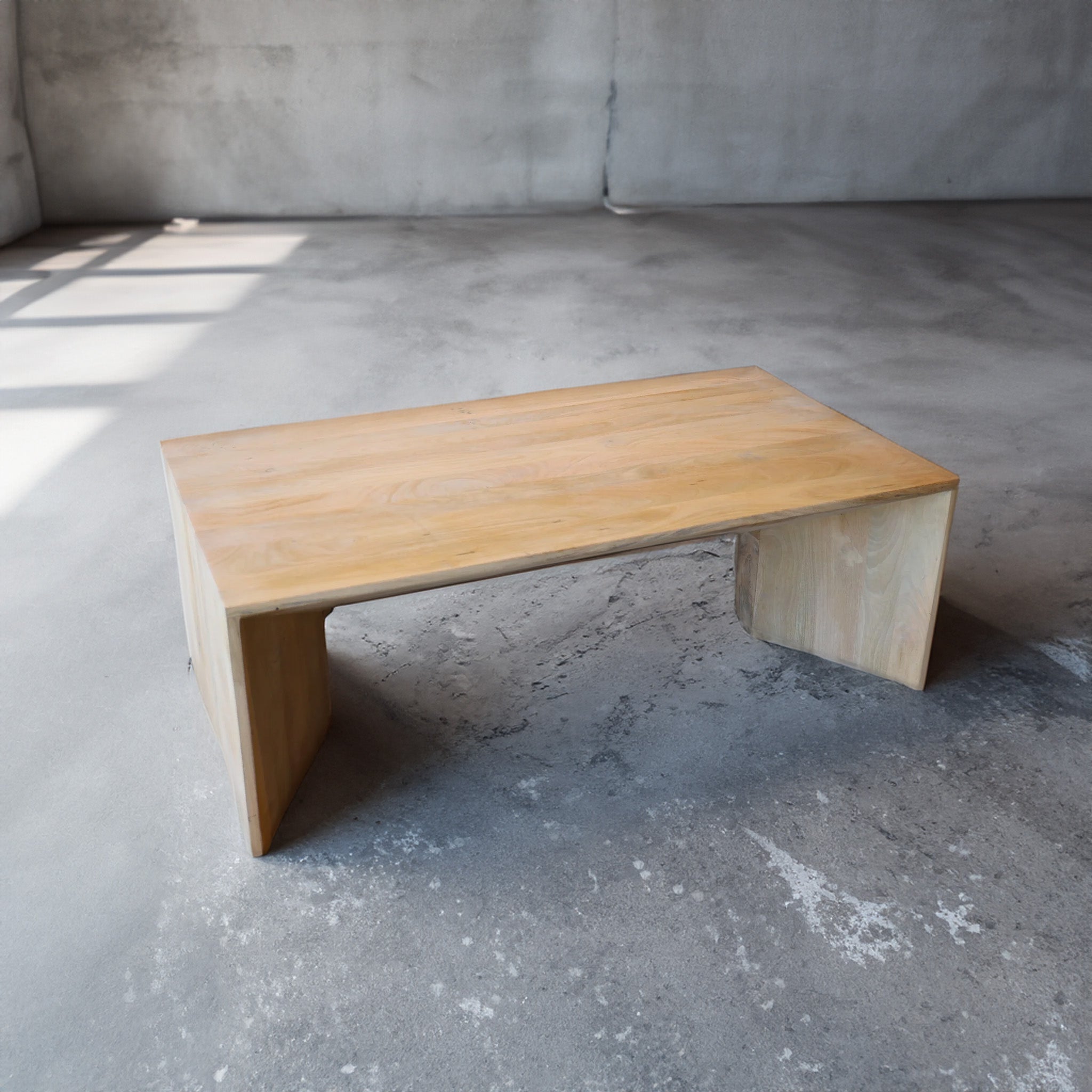 Nate Bleached Mango Wood Coffee Table