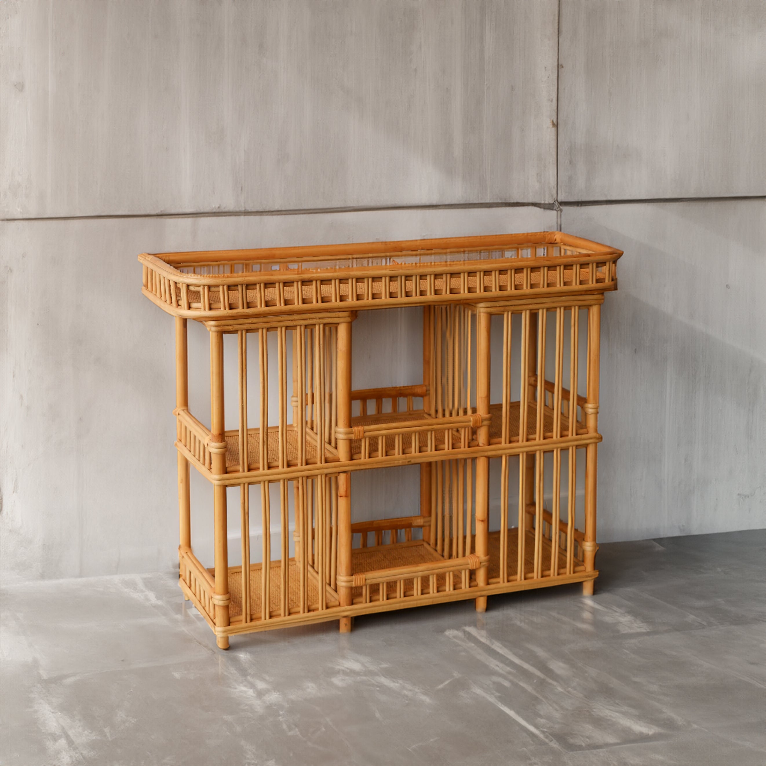 Natural Bamboo Console