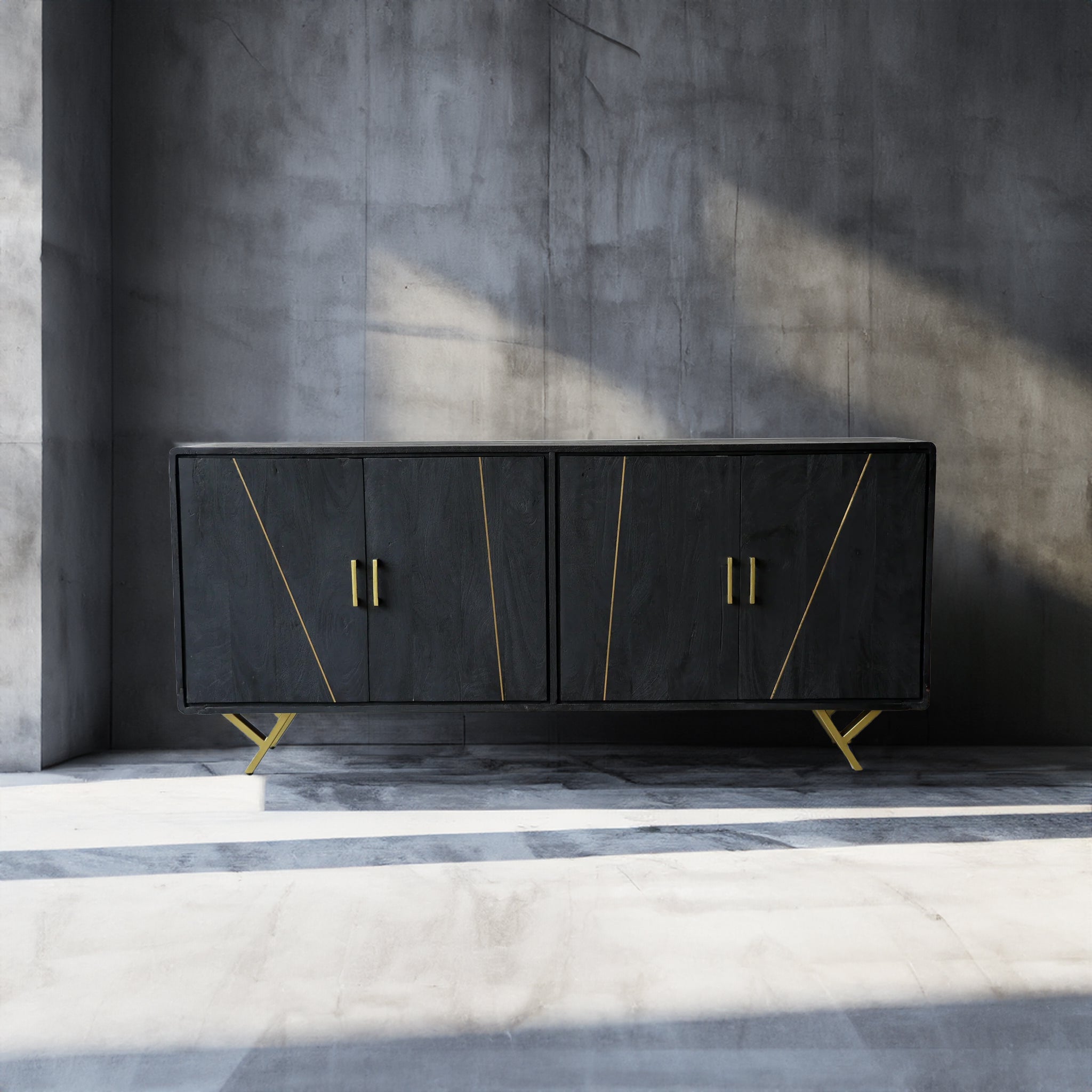 Reagan Black Credenza