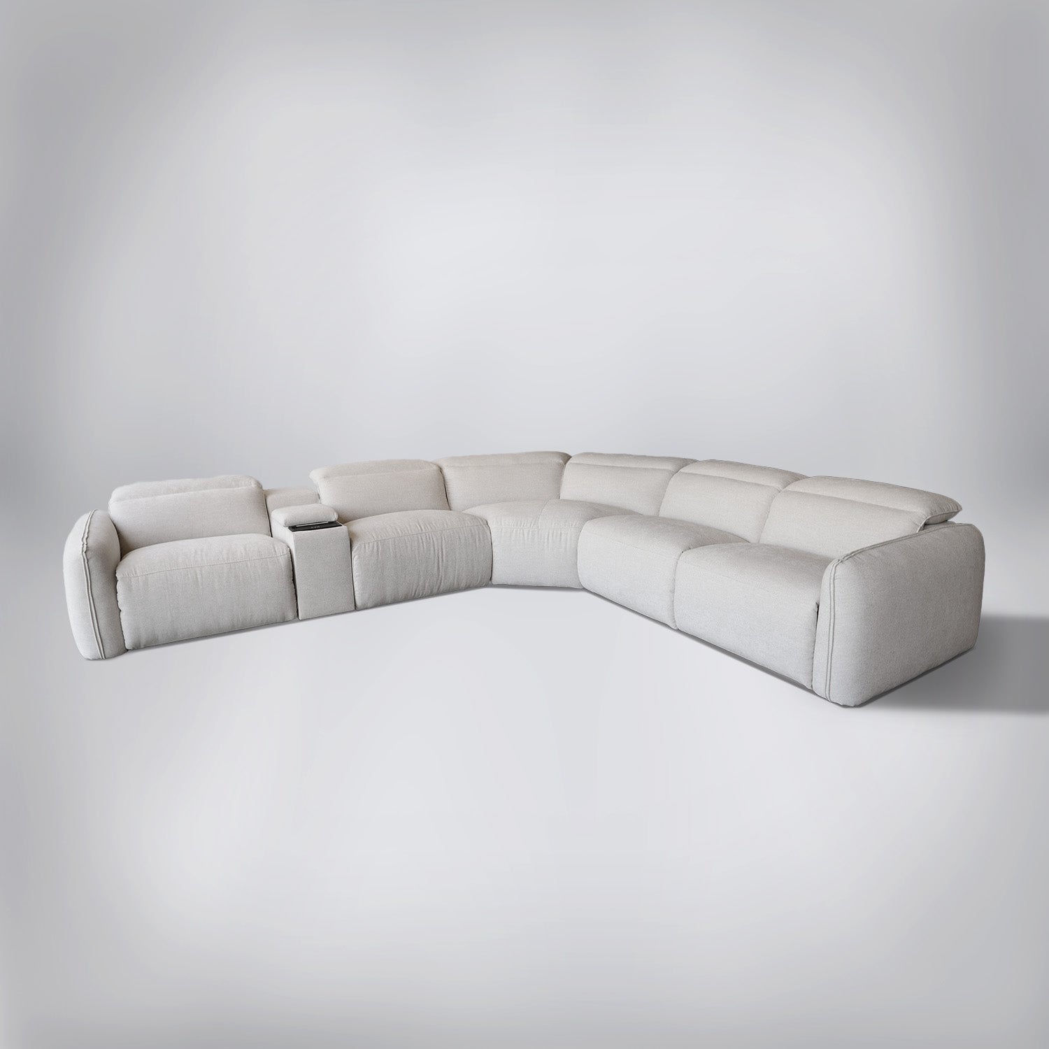 The Addie Motion Reclining Sectional - 5 Piece + Console Configuration