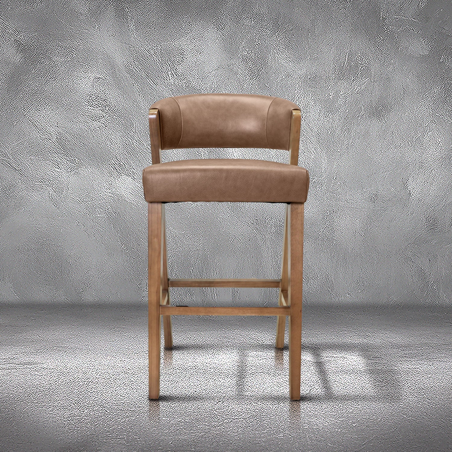 Benny Leather Barstool