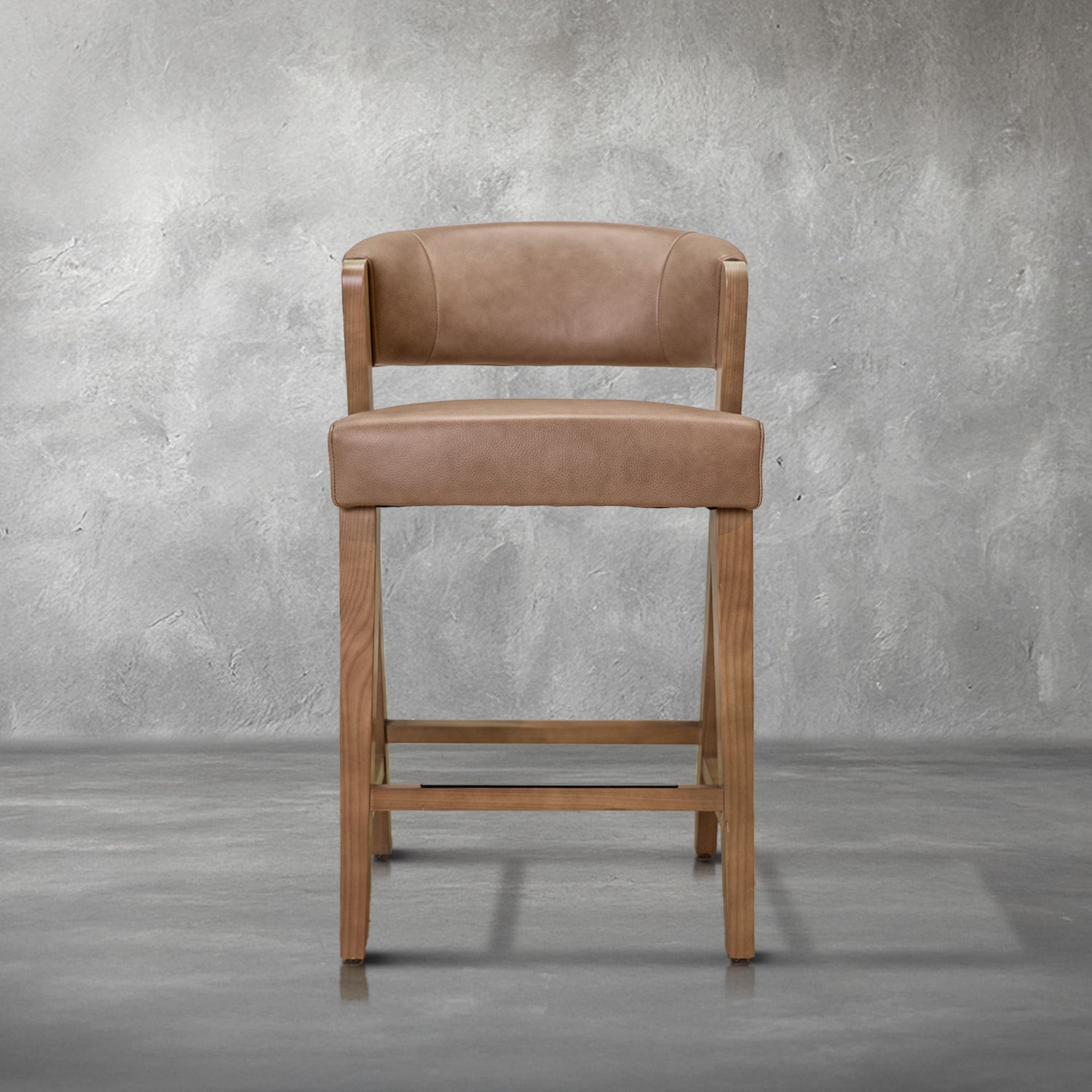 Benny Leather Counter Stool