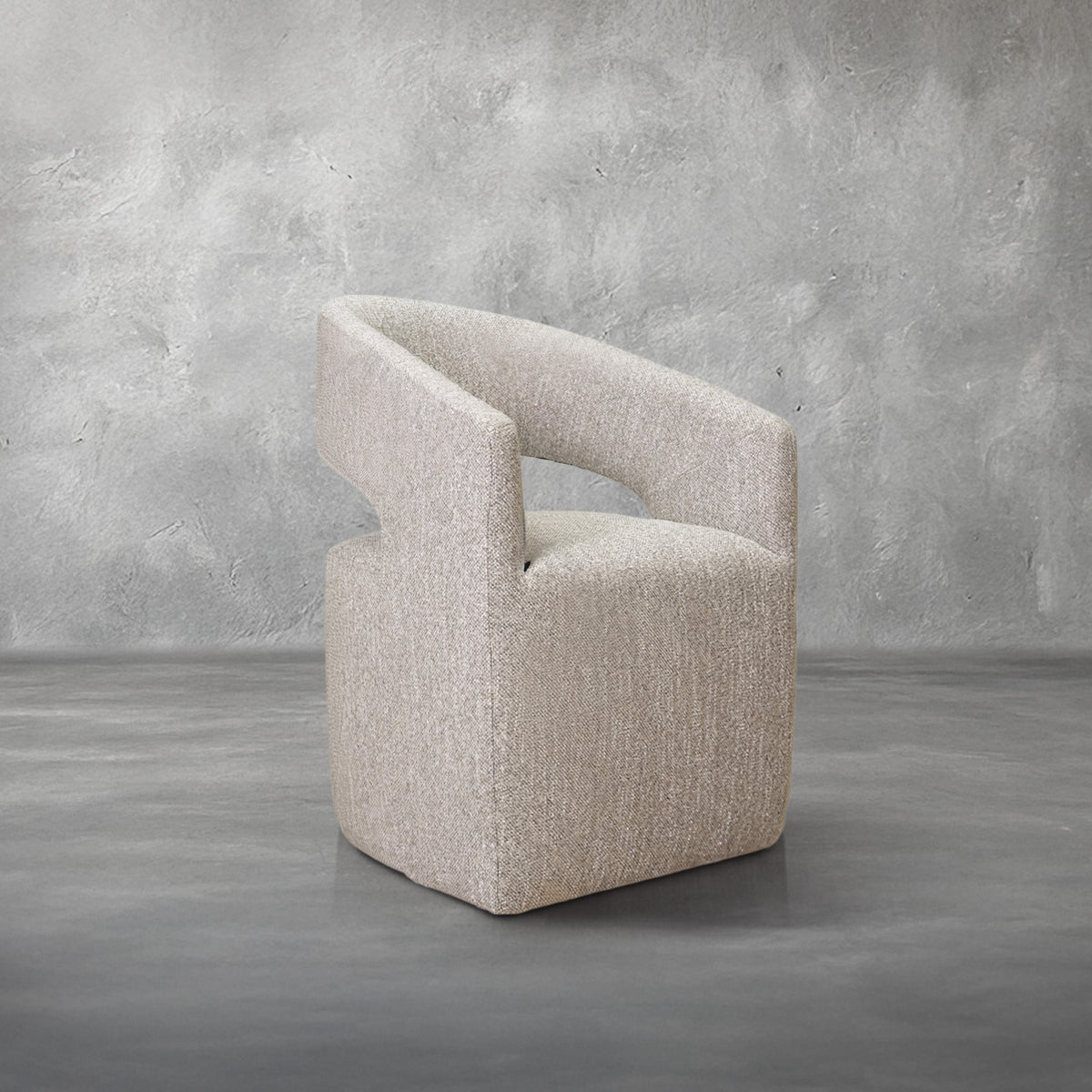 Destin Rolling Performance Fabric Dining Chair