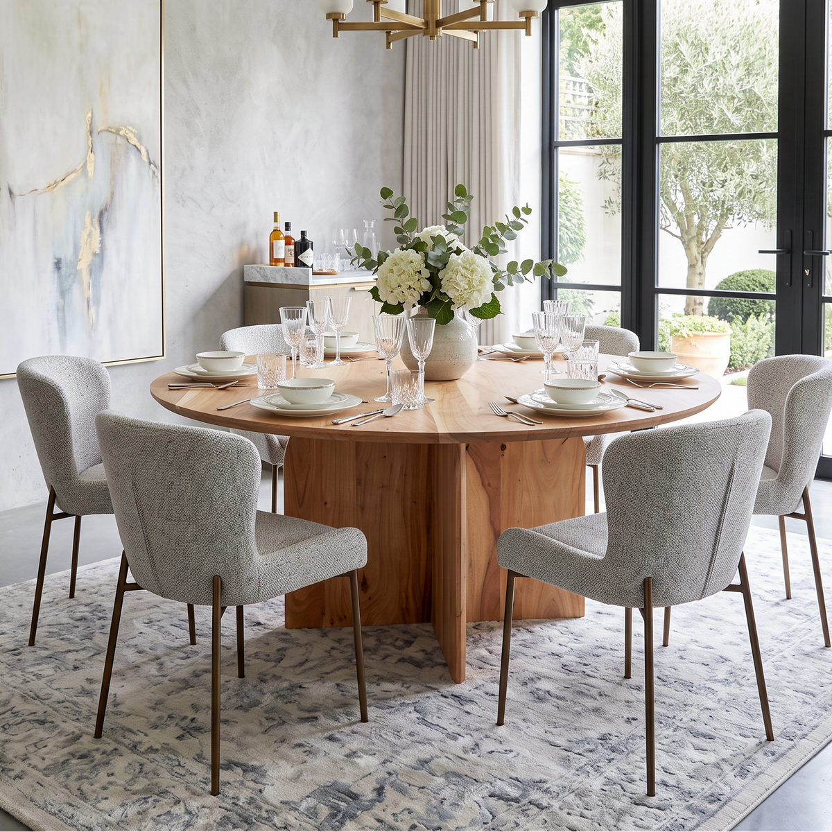 Donlin 60" Round Dining Table