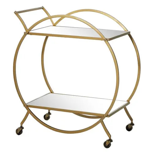 Golden Happy Hour Bar Cart