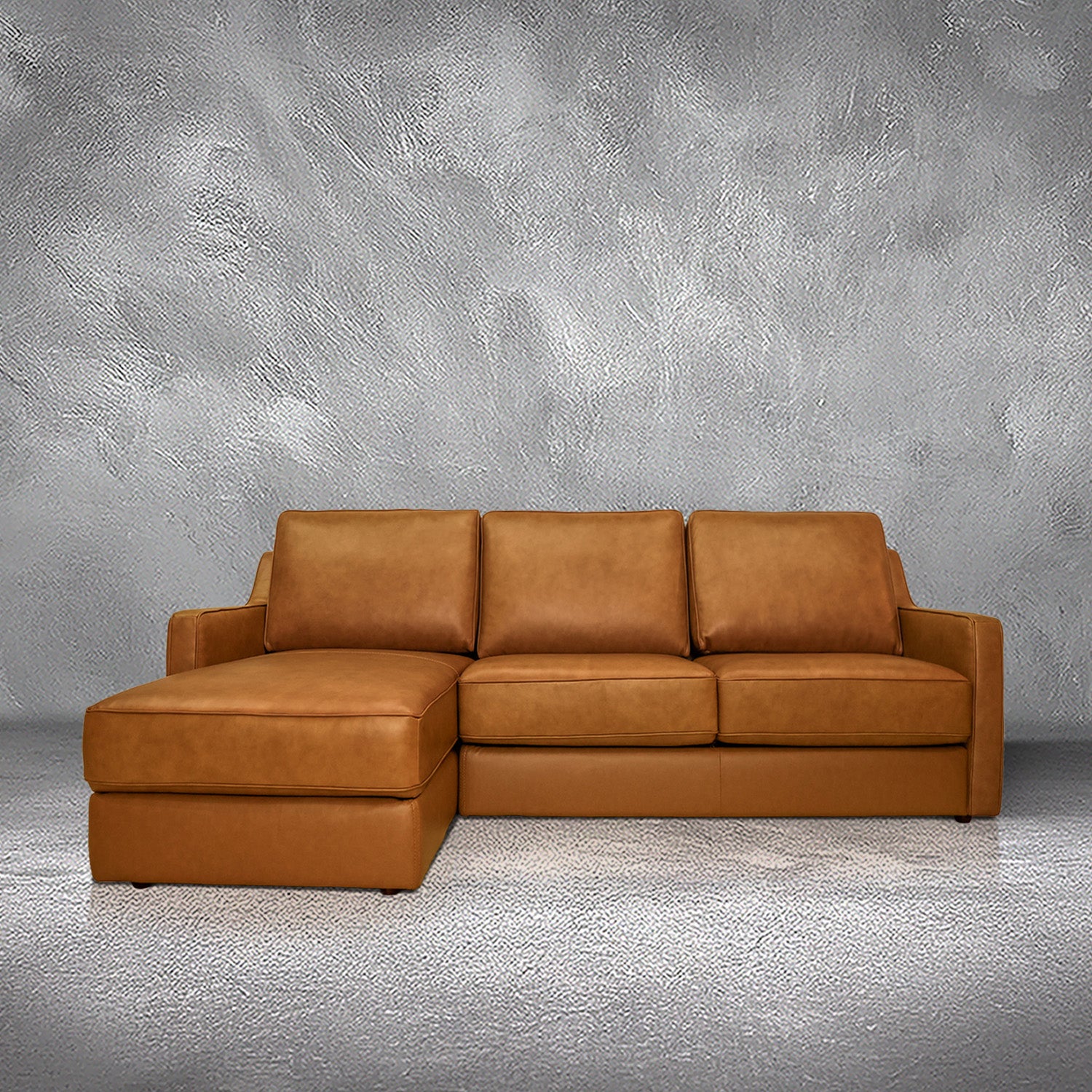 The Johnson Leather Sleeper Sectional