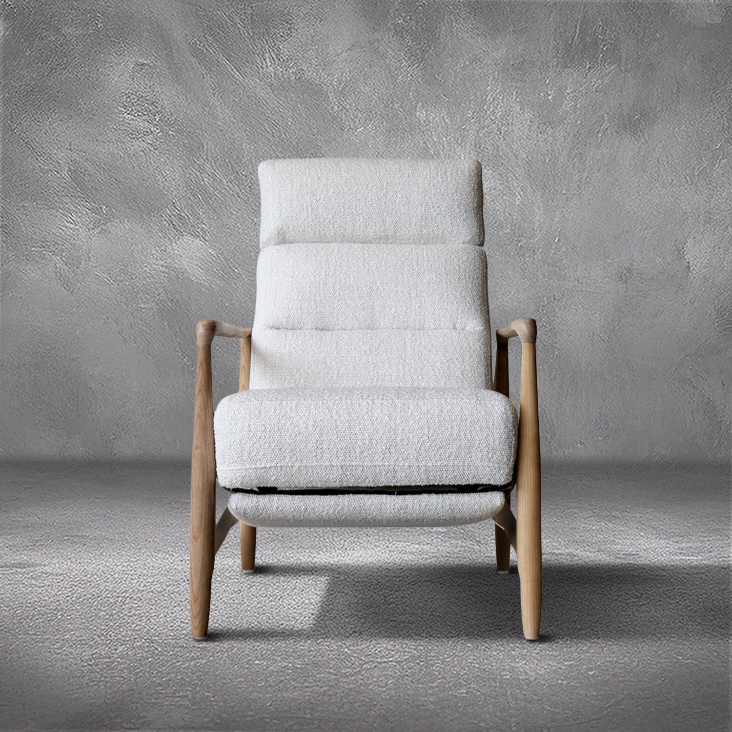 Magnolia Boucle Reclining Chair