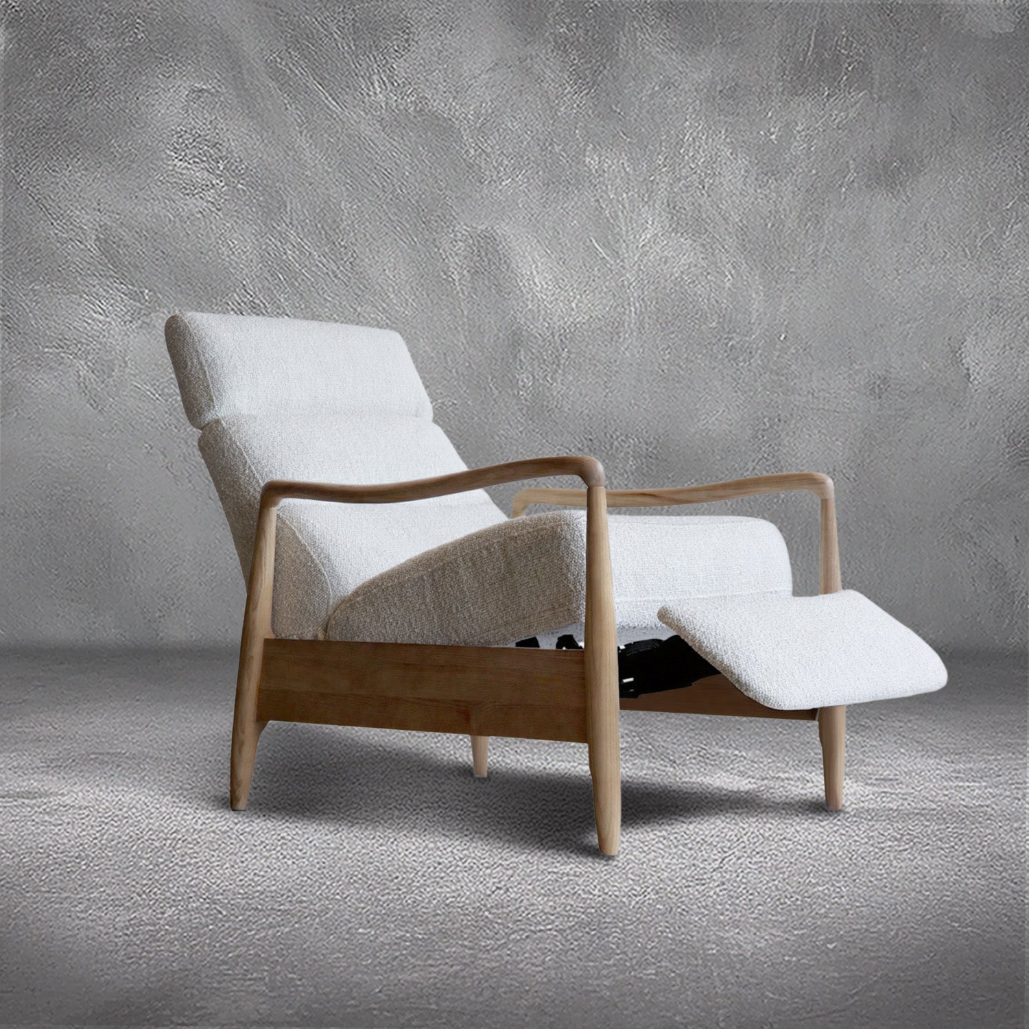 Magnolia Boucle Reclining Chair