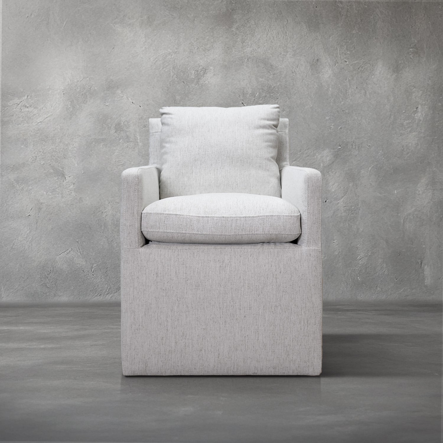 Ricky Crypton Fabric Rolling Dining Chair