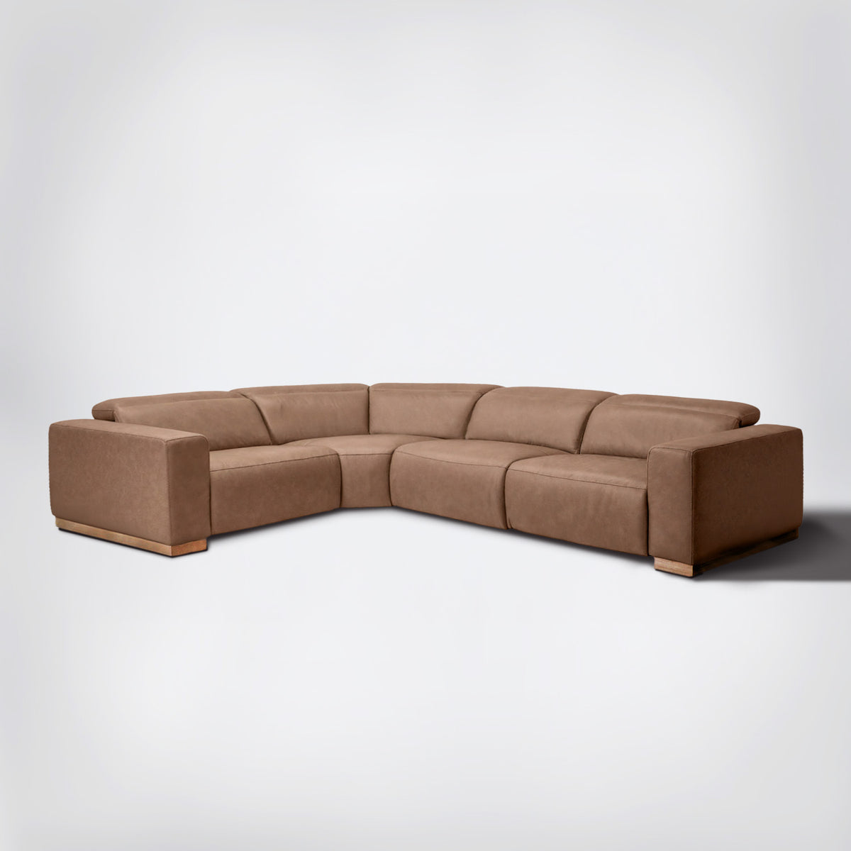 The Brady 4 Piece Reclining Leather Sectional