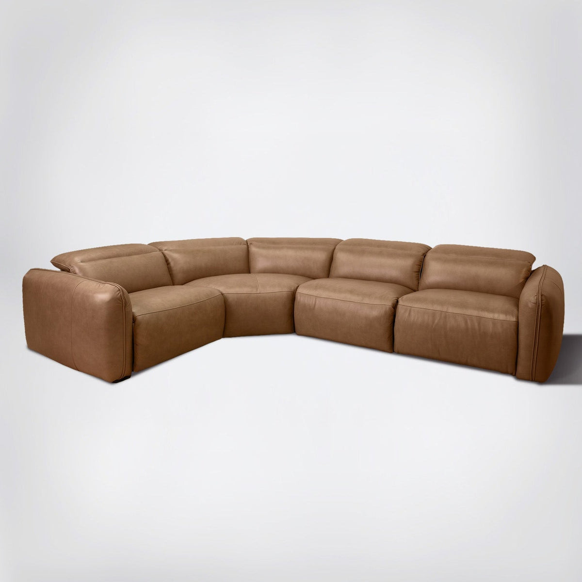 The Vita 4 Piece Reclining Leather Sectional