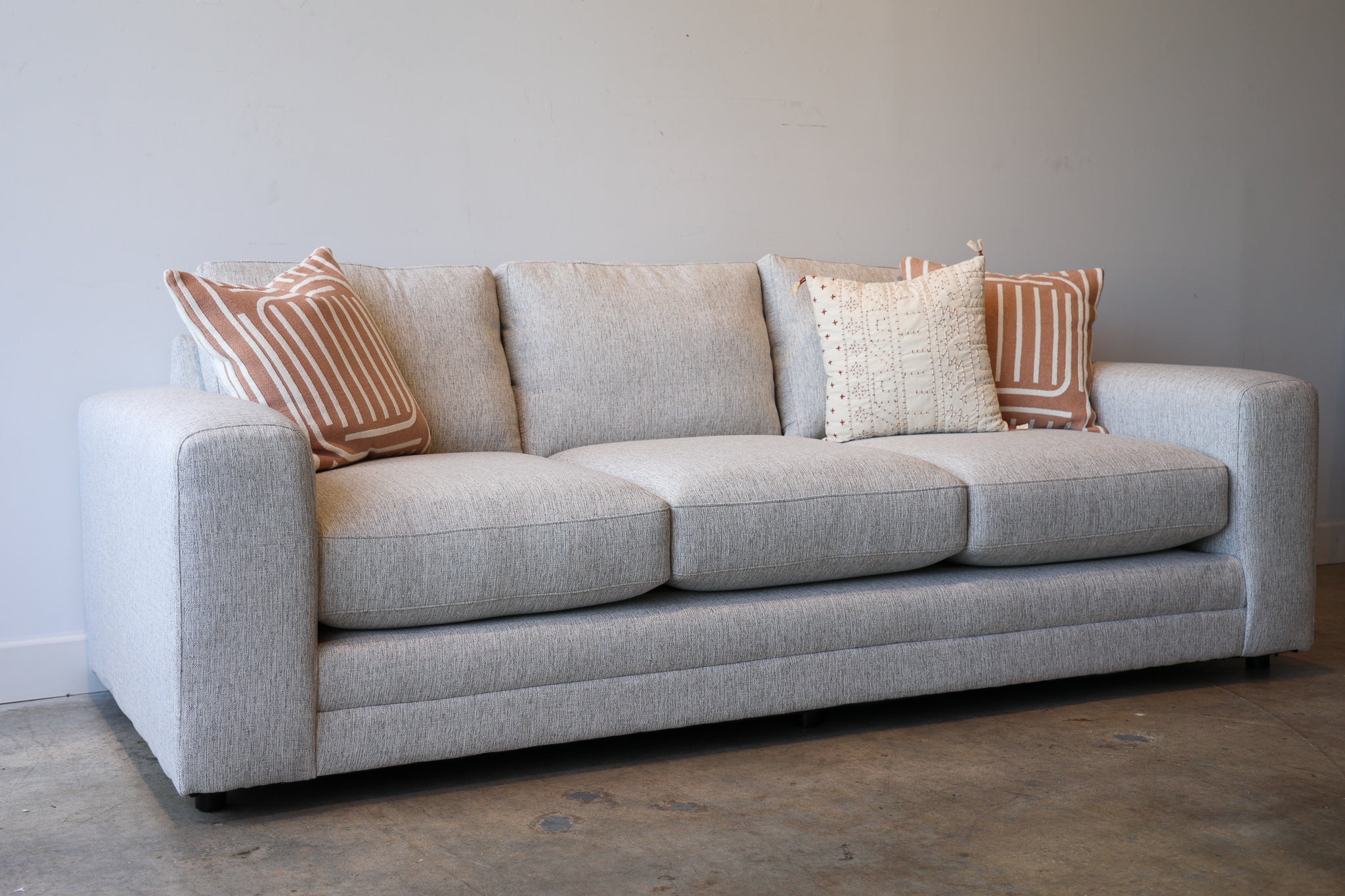Alden Light Gray Fabric Sofa