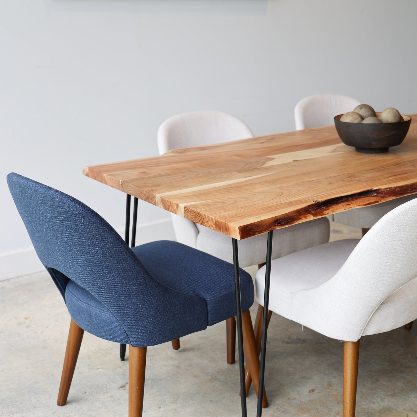 79" Light Live Edge Table