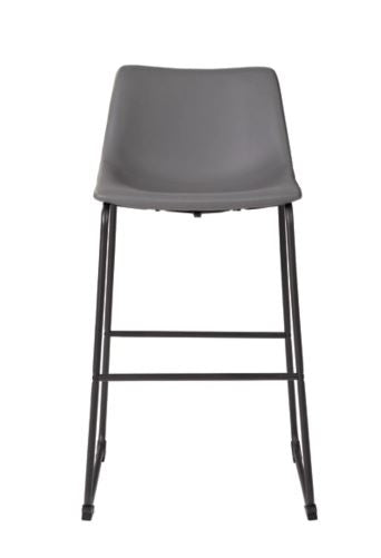 Grey leather bar online stools